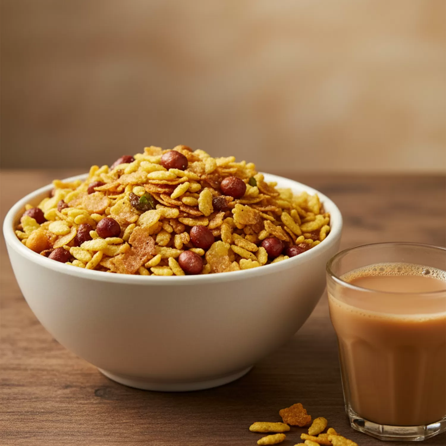 Khata Meetha Roasted Poha Chana